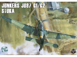 обзорное фото Збірна модель 1/35 Німецький літак Junkers Ju87 G1/G2 Stuka Border Model BF-002 Літаки 1/35