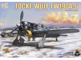 обзорное фото Збірна модель 1/35 Літак Focke-Wulf Fw190A-6 з WGr.21 та повним інтер'єром двигуна та озброєння Border Model BF-003 Літаки 1/35