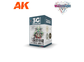 обзорное фото WARGAME COLOR SET КАМНИ И СКАЛЫ AK 3rd Generation WARGAME COLOR SET