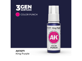 обзорное фото Акриловая краска KING PURPLE – COLOR PUNCH / КОРОЛЕВСКИЙ ПУРПУР АК-интерактив AK11271 Standart Color