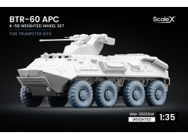 Набір коліс (з деформацією) K-58 для БТР-60 APC від Trumpeter ScaleX WM-35055W