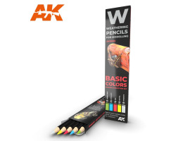 Watercolor pencil set Basics /  Набор карандашей: базовые цвета
