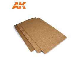 Cork sheet 200x300x2mm coarse-grained