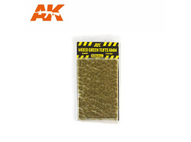 Mixed green tufts 6mm 