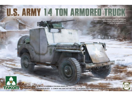 обзорное фото Сборная модель 1/35 Бронированный грузовик армии США грузоподъемностью 1/4 тонны Takom 2131 Автомобили 1/35