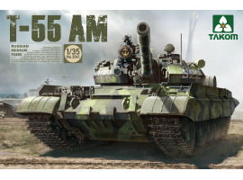 обзорное фото Russian Medium Tank T-55 AM Бронетехника 1/35