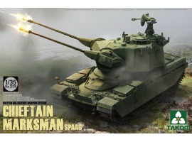 обзорное фото Scale model 1/35 British Air-defense Weapon System Chieftain Marksman SPAAG Takom 2039 Armored vehicles 1/35
