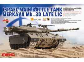 обзорное фото Збірна модель 1/35 Ізраїльський танк Меркава Mk.3D late lic Meng TS-025 Бронетехніка 1/35