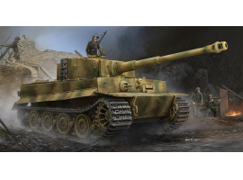 Scale model 1/35 German tank Tiger 1 (late version with zimmerit) Trumpeter 09540