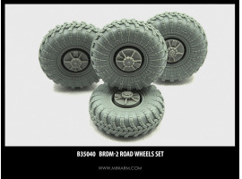 обзорное фото БРДМ-2 набор колес 4шт Resin wheels