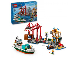 обзорное фото Конструктор LEGO City Морская гавань с грузовым судном 60422 City