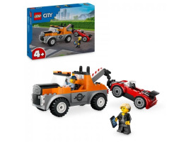 обзорное фото Конструктор LEGO City Евакуатор і ремонт спортивних авто 60435 City