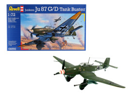 Сборная модель 1/72 Самолет Юнкерс Ju 87 G/D Tank Buster Ревелл 04692