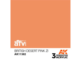 обзорное фото Акрилова фарба BRITISH DESERT PINK ZI / Рожевий пустельний (Британія) – AFV АК-interactive AK11382 AFV Series