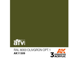 обзорное фото Акриловая краска RAL 6003 OLIVGRÜN OPT.1 Оливково - зелёный №1 – AFV АК-интерактив AK11309 AFV Series