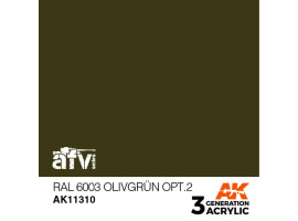 обзорное фото Акрилова фарба RAL 6003 OLIVGRÜN OPT.2 / Оливково - зелений №2 – AFV АК-інтерактив AK11310 AFV Series