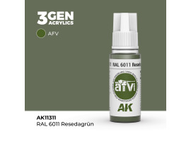 Акрилова фарба RAL 6011 RESEDAGRÜN Жовто-зелений №2 – AFV АК-interactive AK11311