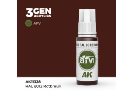 Акрилова фарба RAL 8012 ROTBRAUN / Темно-рудий – AFV АК-interactive AK11328