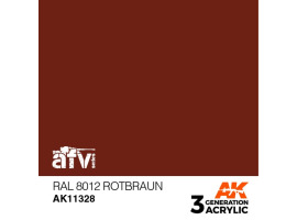 Акрилова фарба RAL 8012 ROTBRAUN / Темно-рудий – AFV АК-interactive AK11328