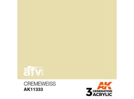 Акрилова фарба CREMEWEISS / Кремово-білий – AFV АК-interactive AK11333