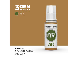 обзорное фото Акрилова фарба Nº6 EARTH YELLOW Жовта земля – AFV (FS30257) АК-interactive AK11337 AFV Series