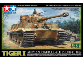 обзорное фото Збірна модель 1/48 Танк Тигр I (пізнього виробництва) Tamiya 32575 Бронетехніка 1/48