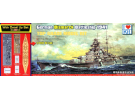 Scale model 1/700 of the Top Grade German "Bismarck" Battleship ILoveKit 65701