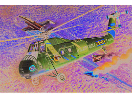 обзорное фото Збірна модель гелікоптера HH-34J USAF Combat Rescue Гелікоптери 1/48