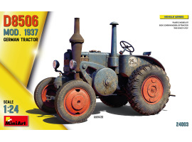 Сборная модель 1/24 Немецкий трактор D8506, модификация 1937 года Miniart 24003