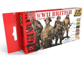 обзорное фото  WWII BRITISH UNIFOR Paint sets