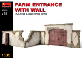 обзорное фото Farm fence with entrance Buildings 1/35