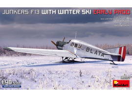 Збірна модель 1/48 Літак Юнкерс F13 із зимовими лижами: рання стадія виробництва MiniArt 48020