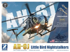 обзорное фото Збірна модель 1/35 Вертоліт AH-6J Little Bird 'NIGHTSTALKERS' Zimi Model ZM50001 Гелікоптери 1/35