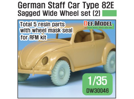 обзорное фото German Staff Car Type 82E Wheel set 02-Wide(Semperit) ( for RFM 1/35) Смоляные колёса