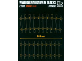 обзорное фото Збірна модель 1/72 Німецькі залізничні колії  (включає 8 колії,   70см ) T-Model A72003D Залізниця 1/72
