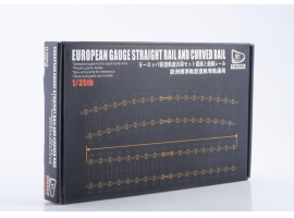 обзорное фото Збірна модель 1/35 Рейки для європейської залізниці (прямі та зігнуті) 360мм T-Model TK3505 Залізниця 1/35