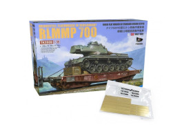 обзорное фото Збірна модель 1/35 Платформений вагон Rlmmp 700 (1952-1991)  (з фототравленням) T-Model TK3508-SP Залізниця 1/35