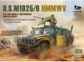обзорное фото Сборная модель 1/72 Бронеавтомобиль U.S. HMMWV M1026 4x4 (ранняя версия) T-Model TK7319-1st Автомобили 1/72