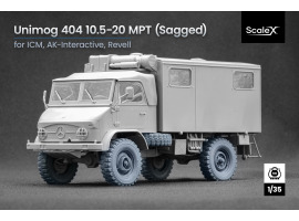 Набор колес (с деформацией) для Унимог 404 10.5-20 MPT от Revell, AK-Interactive, ICM ScaleX