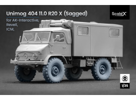 Набор колес (с деформацией) для Унимог 404 11.0 R20 от Revell, AK-Interactive, ICM ScaleX WM 35023S