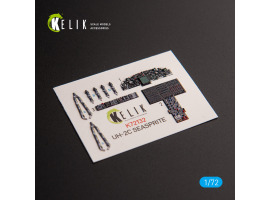 UH-2C SEASPRITE 3D decal interior for Clear Prop kit 1/72 KELIK K72132