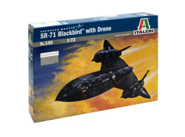 обзорное фото Scale model 1/72 Airplane SR - 71 Black Bird with Drone Italeri 0145 Aircraft 1/72