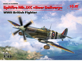 обзорное фото Збірна модель 1/48 Британський винищувач Spitfire Mk.IXC  «Доставка пива» ICM 48060 Літаки 1/48