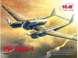 обзорное фото Збірна модель 1/72 Літак Focke-Wulf FW 189A-1 ICM 72291 Літаки 1/72