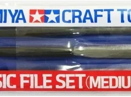 Set of needle files (Basic File Set Medium Double-Cut) Tamiya 74046