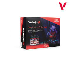 Набор акриловых красок и кистей Game Color Вдохновение (Game Color Inspiration Set) VAL 72182