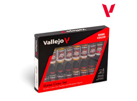 Набір акрилових фарб Game Color Шкіра & Метал (Game Color Leather & Metal) 16 шт VAL 72189