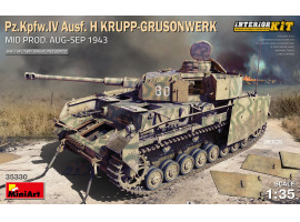 обзорное фото Pz.Kpfw.IV Ausf. H KRUPP-GRUSONWERK. MID PROD. AUG-SEP 1943. INTERIOR KIT Armored vehicles 1/35