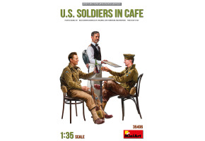 Scale model 1/35 Figures American soldiers in cafe MiniArt 35406