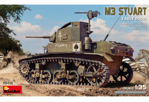 Scale model 1/35 Tank M3 Stuart early version MiniArt 35412